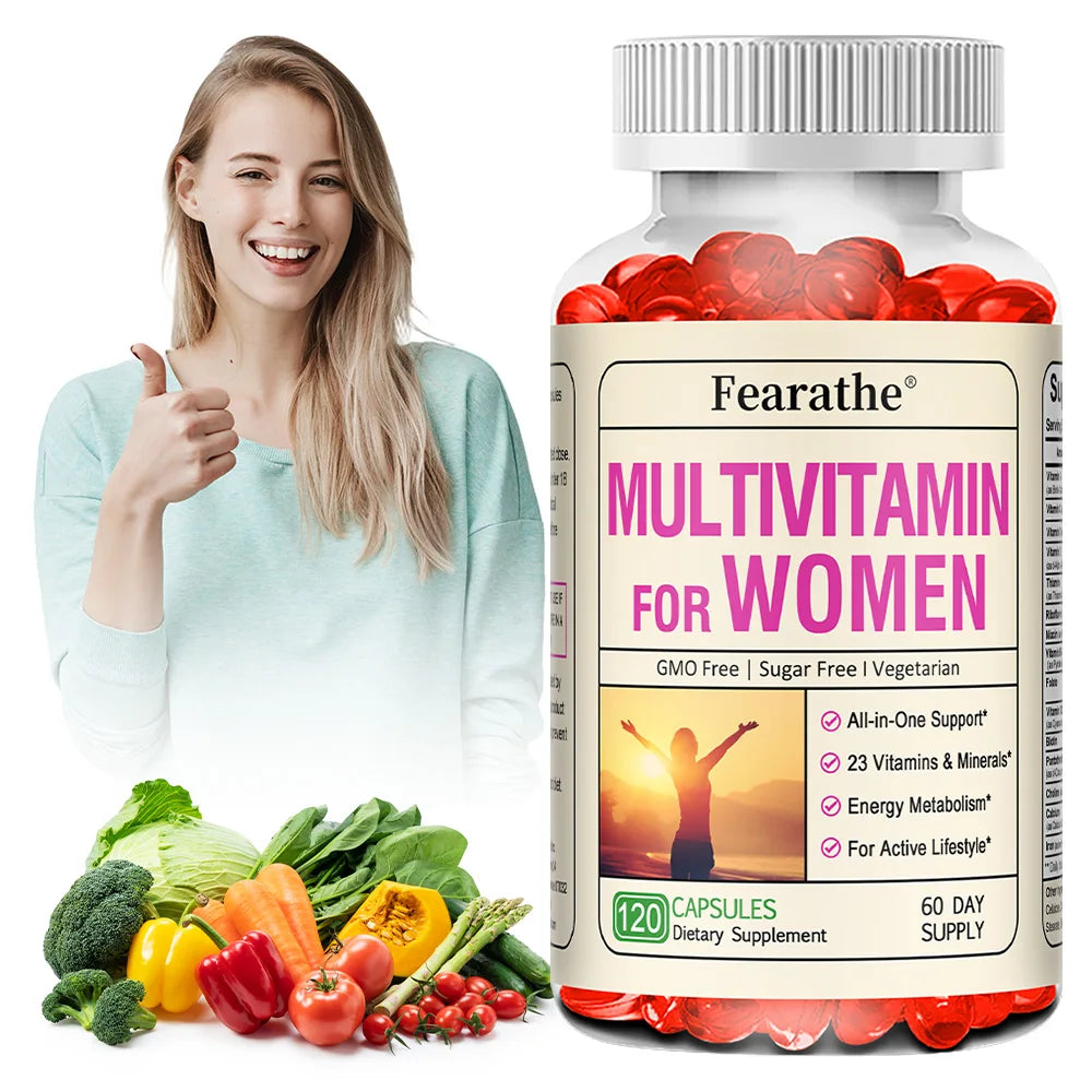 Women's Daily Multi Capsules - Antioxidant, Daily Multivitamin To Support Energy and Immune Health - 120 Capsules
