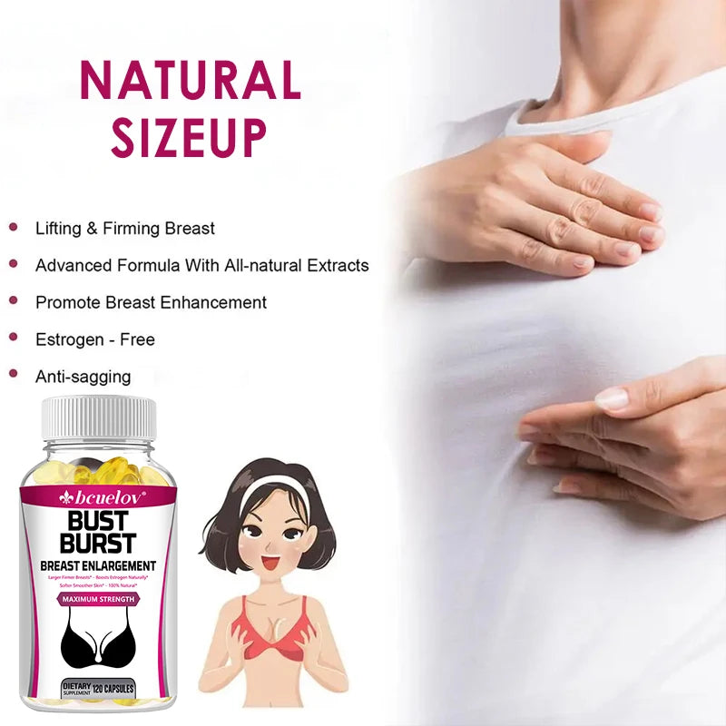 Pueraria Mirifica 1000mg Capsules, Natural Plant Supplement, Supports Breast Firmness & Elasticity, Balanced Estrogen Metabolism
