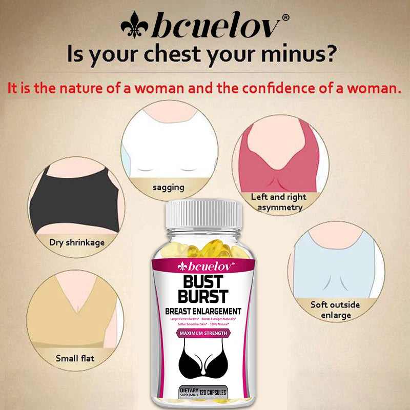 Pueraria Mirifica 1000mg Capsules, Natural Plant Supplement, Supports Breast Firmness & Elasticity, Balanced Estrogen Metabolism