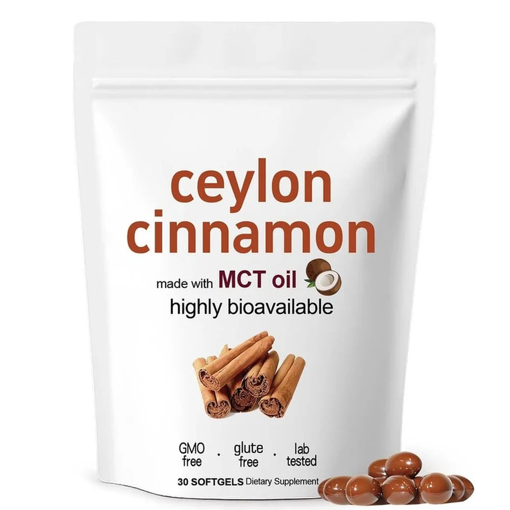 Ceylon Cinnamon Extract Softgels Supports Glucose Metabolism and Cardiovascular Wellness 30 Softgels