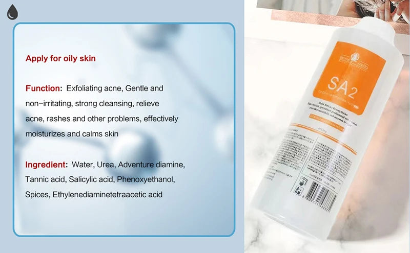 Facial Skincare Face Serum AS1 SA2 AO3 Aqua Peel Solution For Facial Machine Skin Deep Cleaning 400ml Kit of 3 Serums