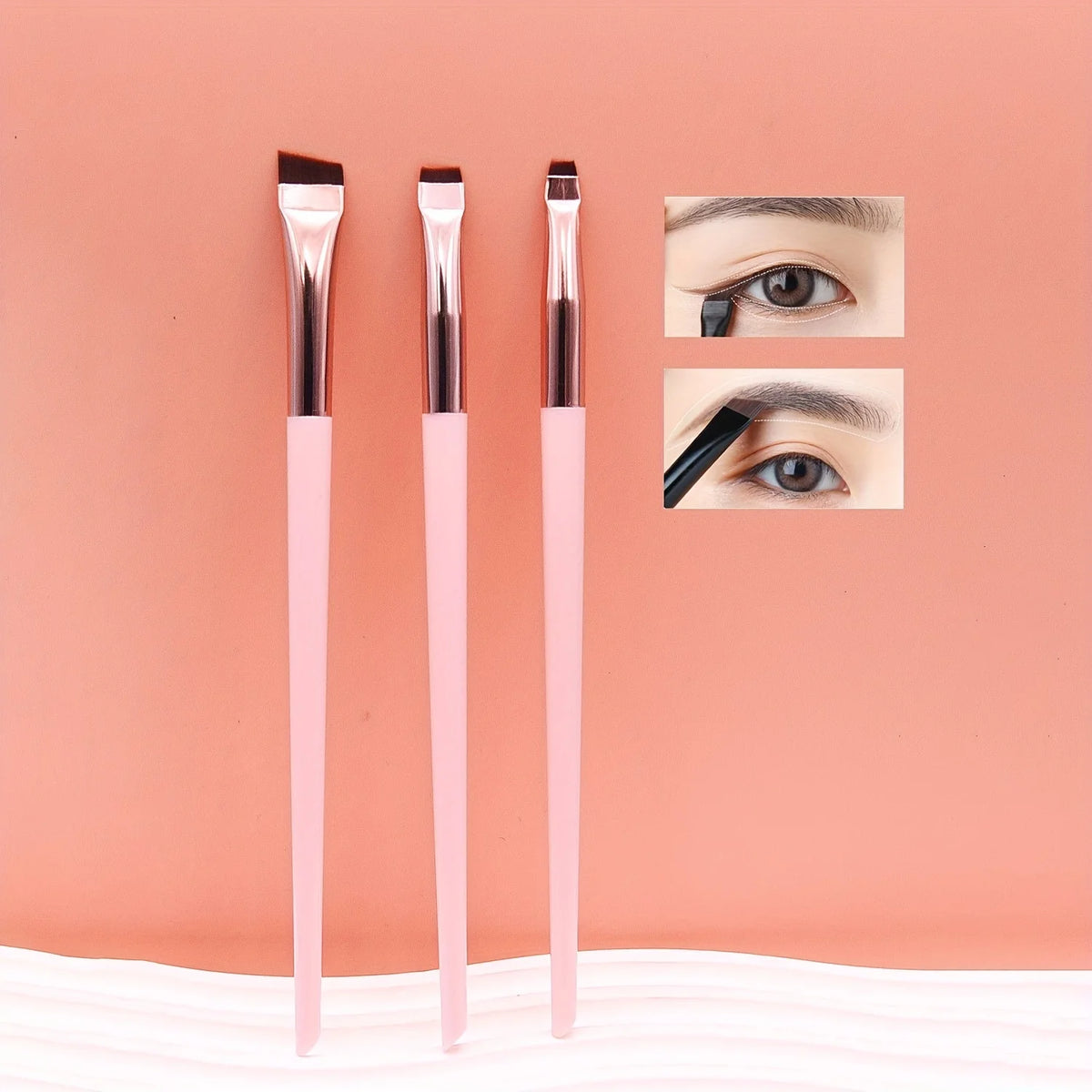 3-Piece Precision Makeup Brush Set