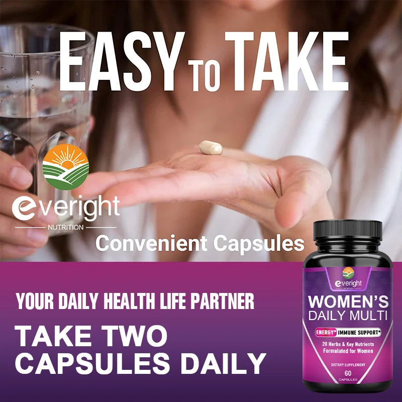 Multivitamin for Women: Supports Joints, Skin, Nails with Magnesium, Biotin, Calcium, Zinc, Selenium