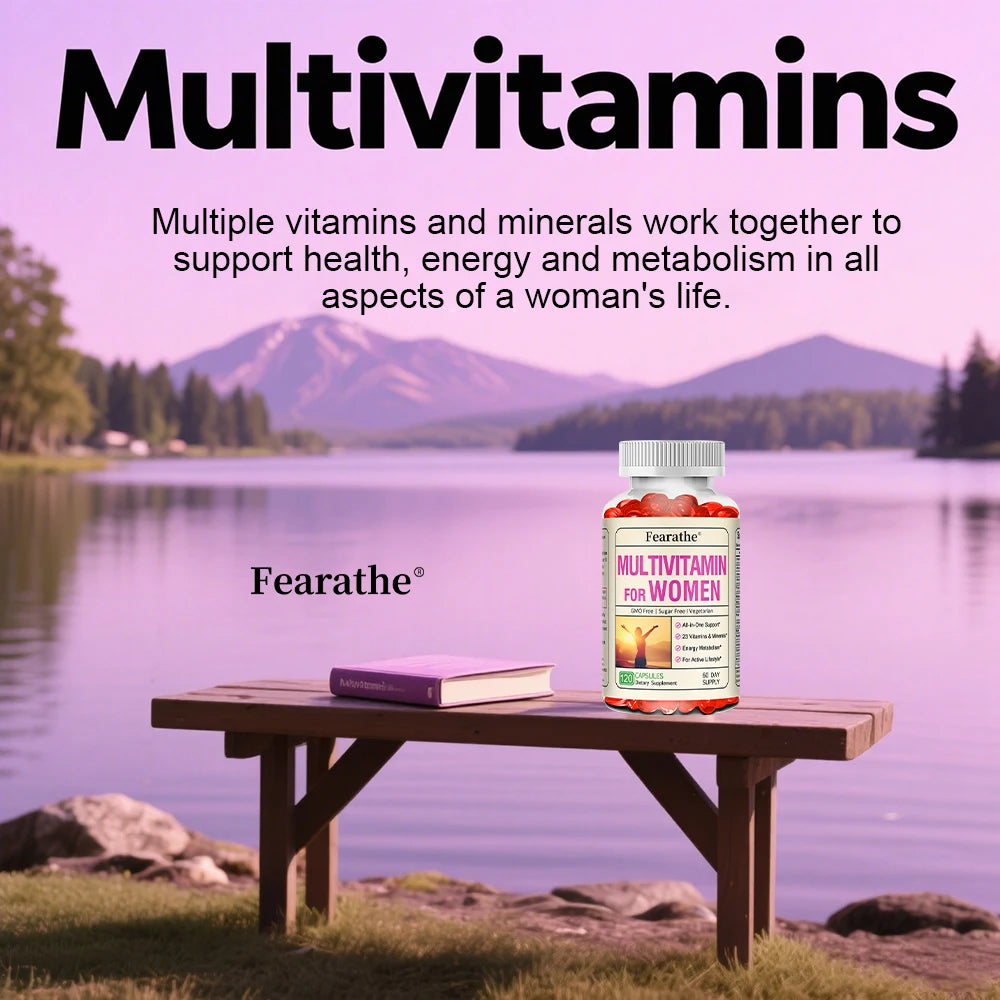 Women's Daily Multi Capsules - Antioxidant, Daily Multivitamin To Support Energy and Immune Health - 120 Capsules