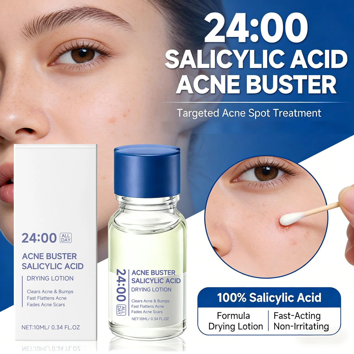 Salicylic Acid Drying Lotion — Acne, Pores & Scar Renewal