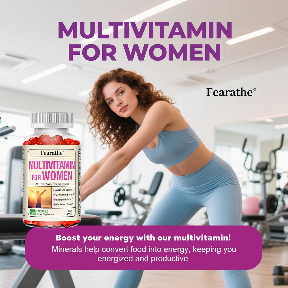 Women's Daily Multi Capsules - Antioxidant, Daily Multivitamin To Support Energy and Immune Health - 120 Capsules