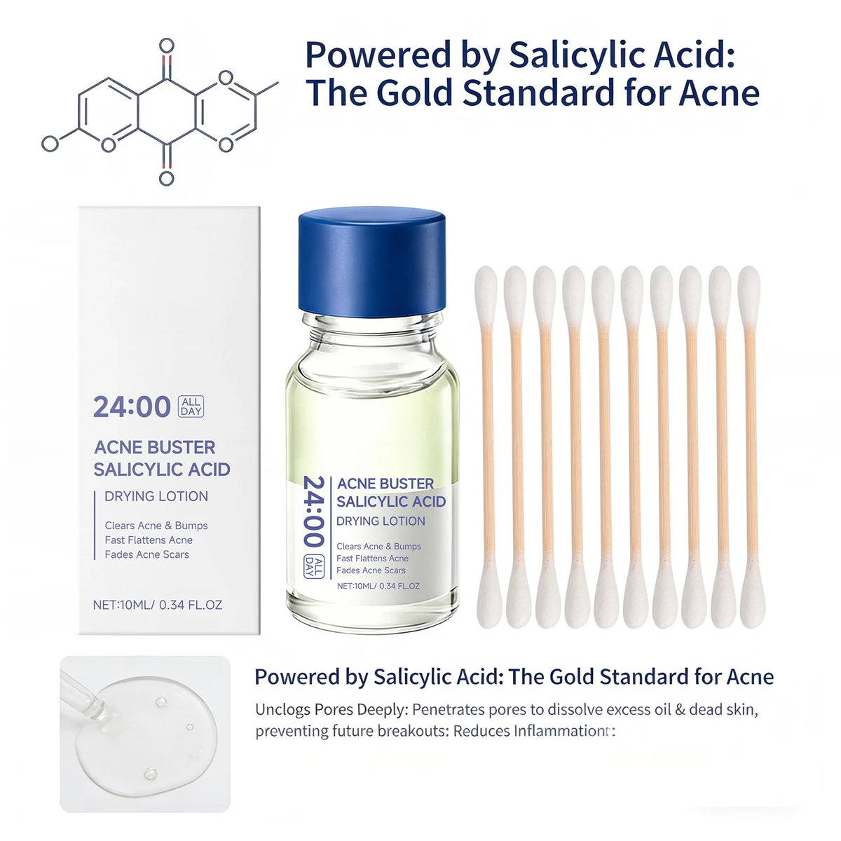 Salicylic Acid Drying Lotion — Acne, Pores & Scar Renewal