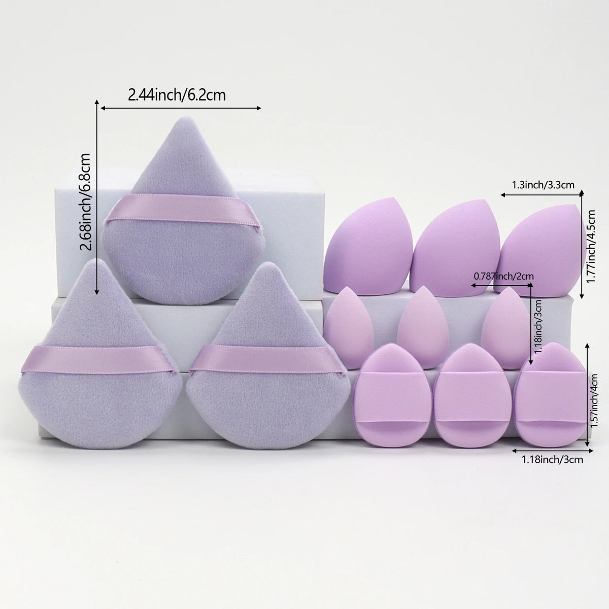12-Piece All-Purpose Makeup Sponge Set