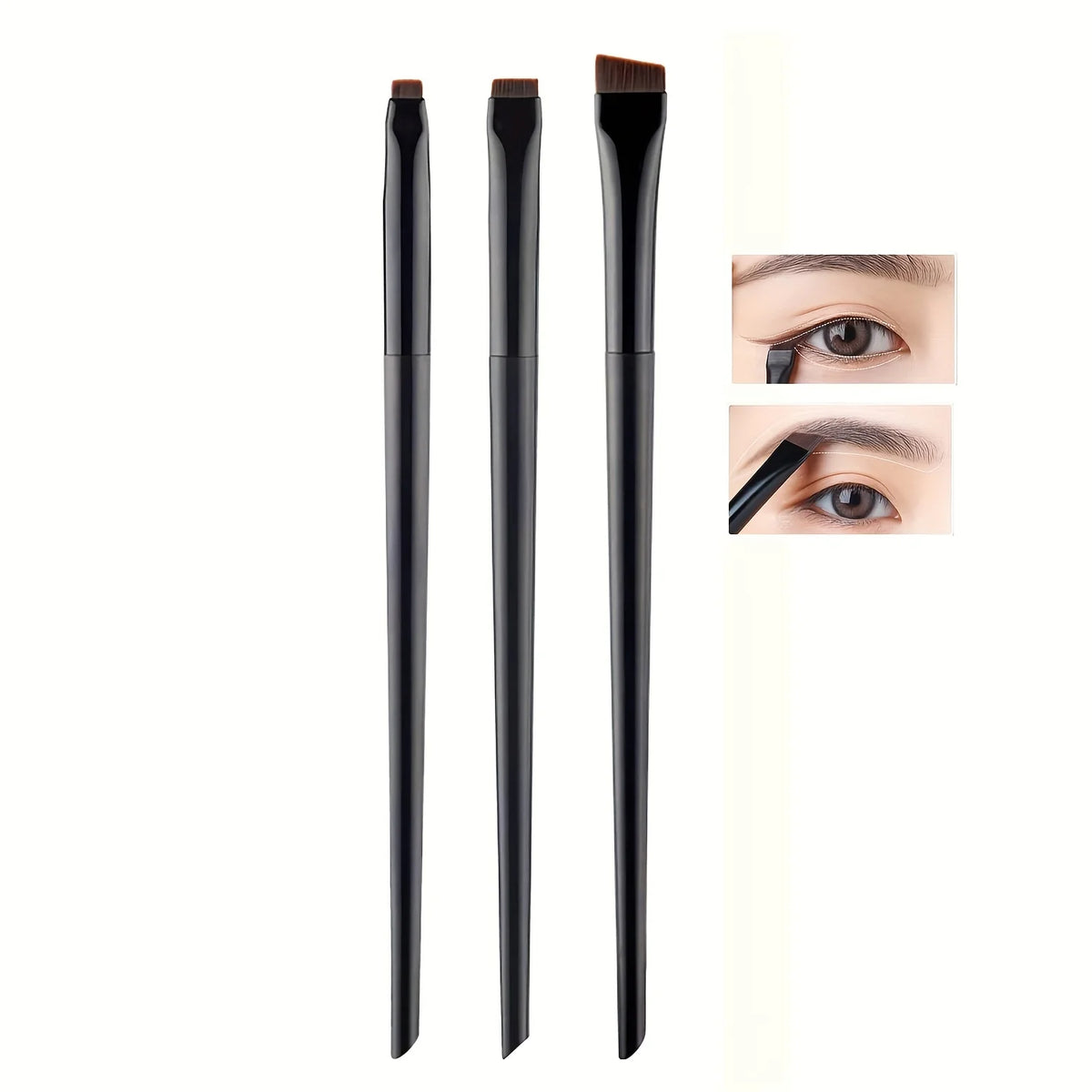 3-Piece Precision Makeup Brush Set