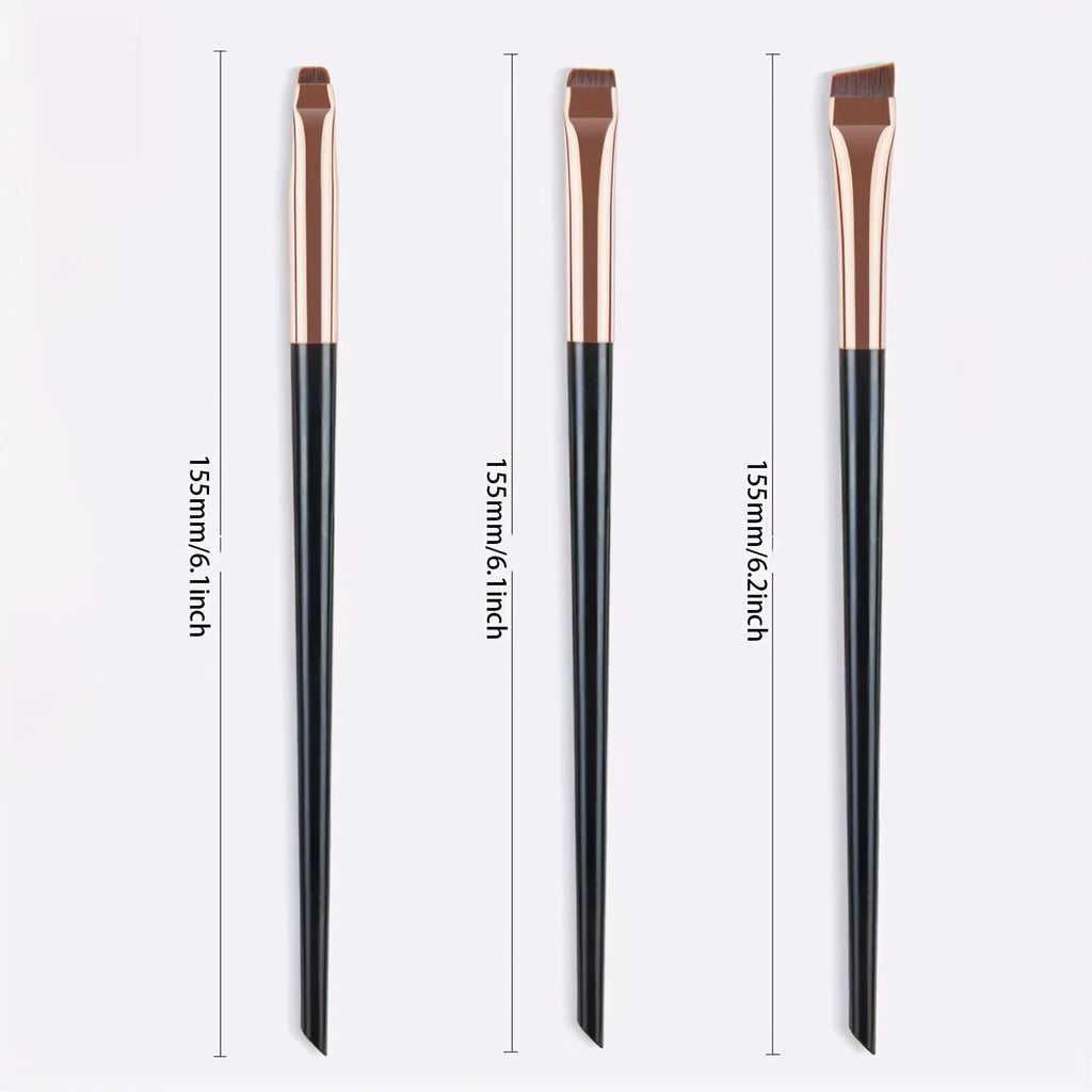 3-Piece Precision Makeup Brush Set