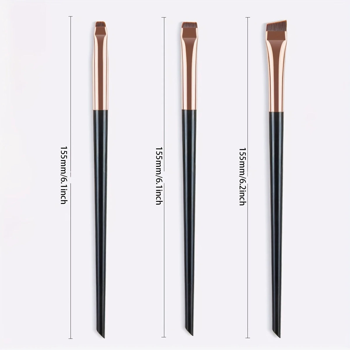 3-Piece Precision Makeup Brush Set